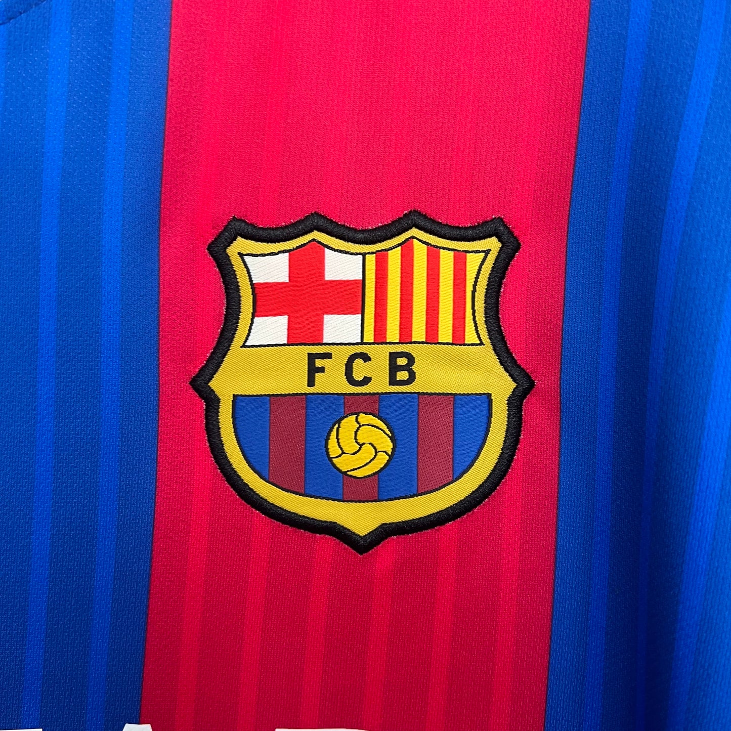 Camisa Manga Longa Retrô do Barcelona Titular 2014/2015