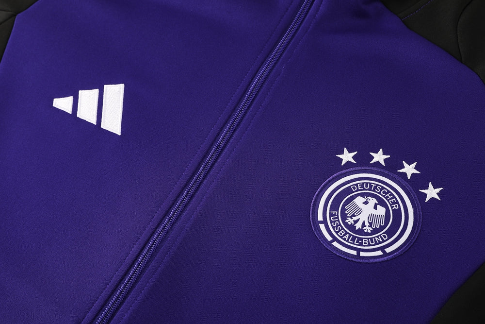 Kit Treino da Alemanha Preto e Roxo 2024/2025