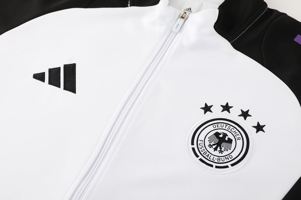 Kit Treino da Alemanha Branco e Roxo 2024/2025