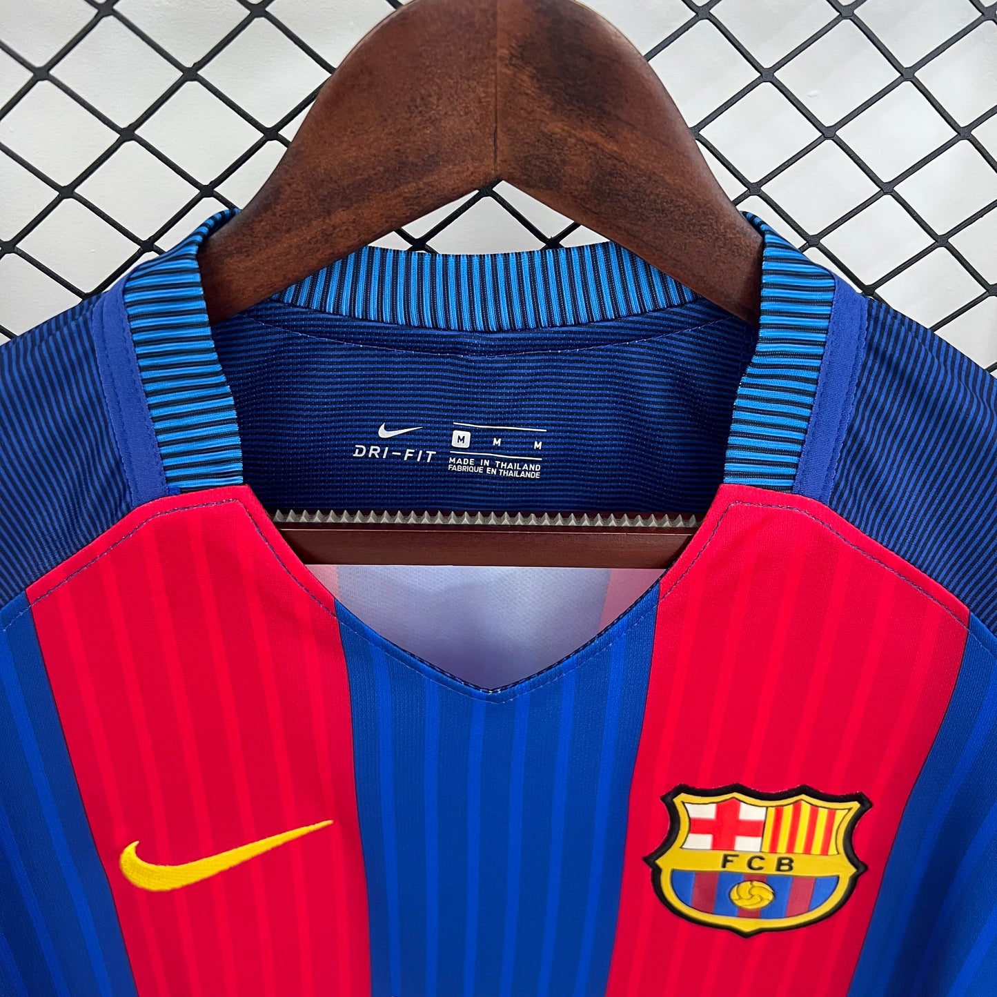 Camisa Manga Longa Retrô do Barcelona Titular 2014/2015