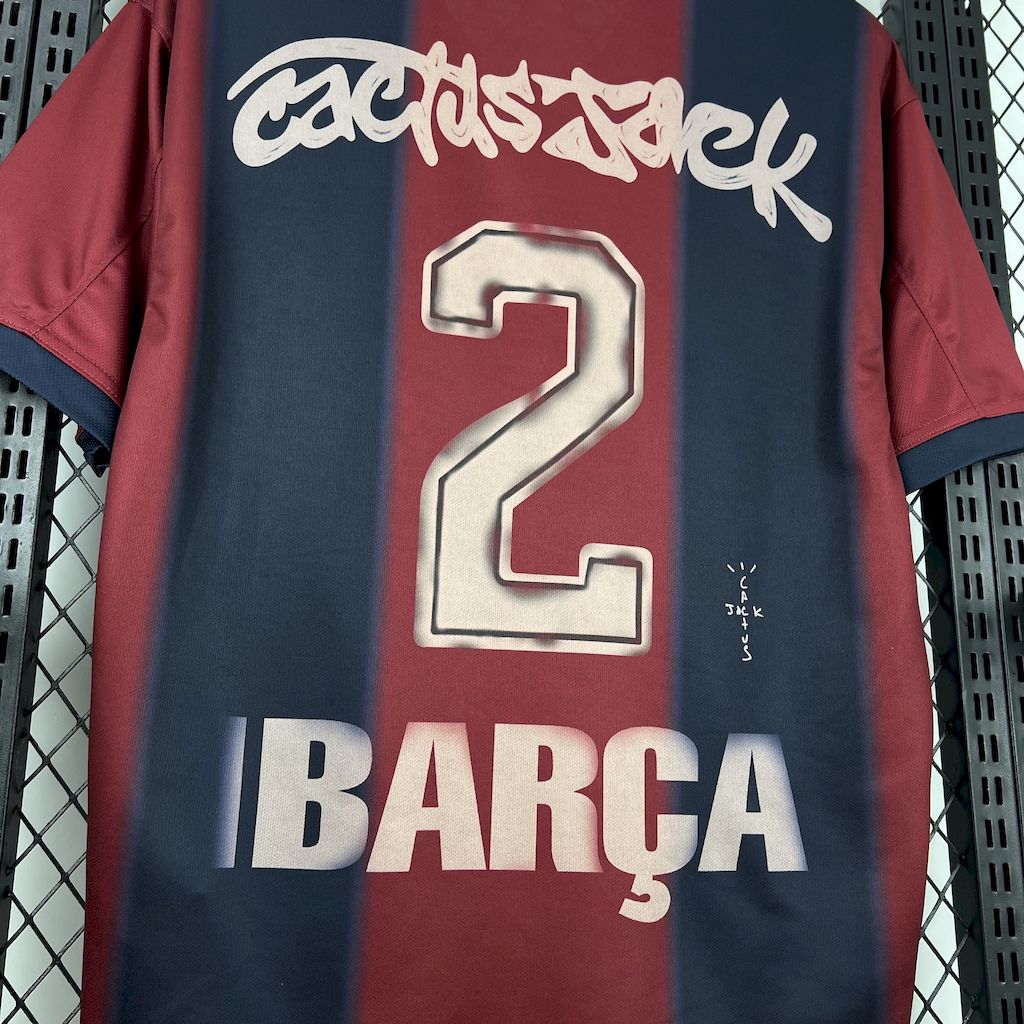 Camisa Retrô do Barcelona x Cactus Jack 2000/2001