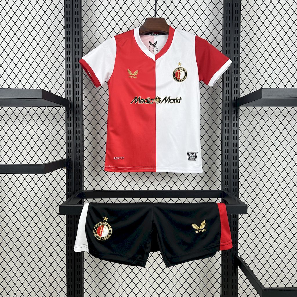Kit Infantil do Feyenoord Titular 2025/2026
