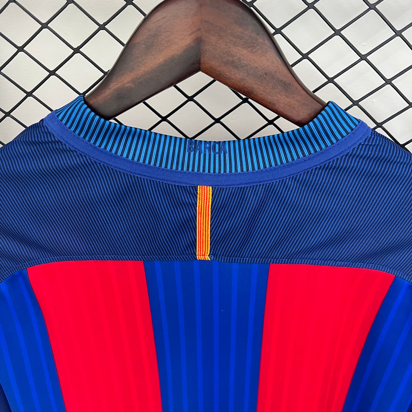 Camisa Manga Longa Retrô do Barcelona Titular 2014/2015