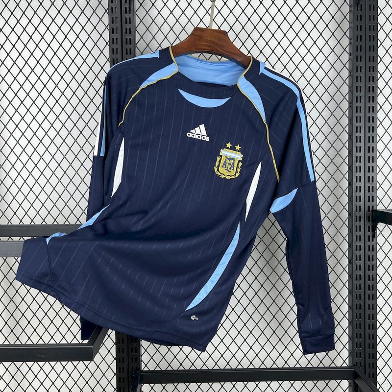 Camisa Manga Longa Retrô da Argentina Reserva 2006