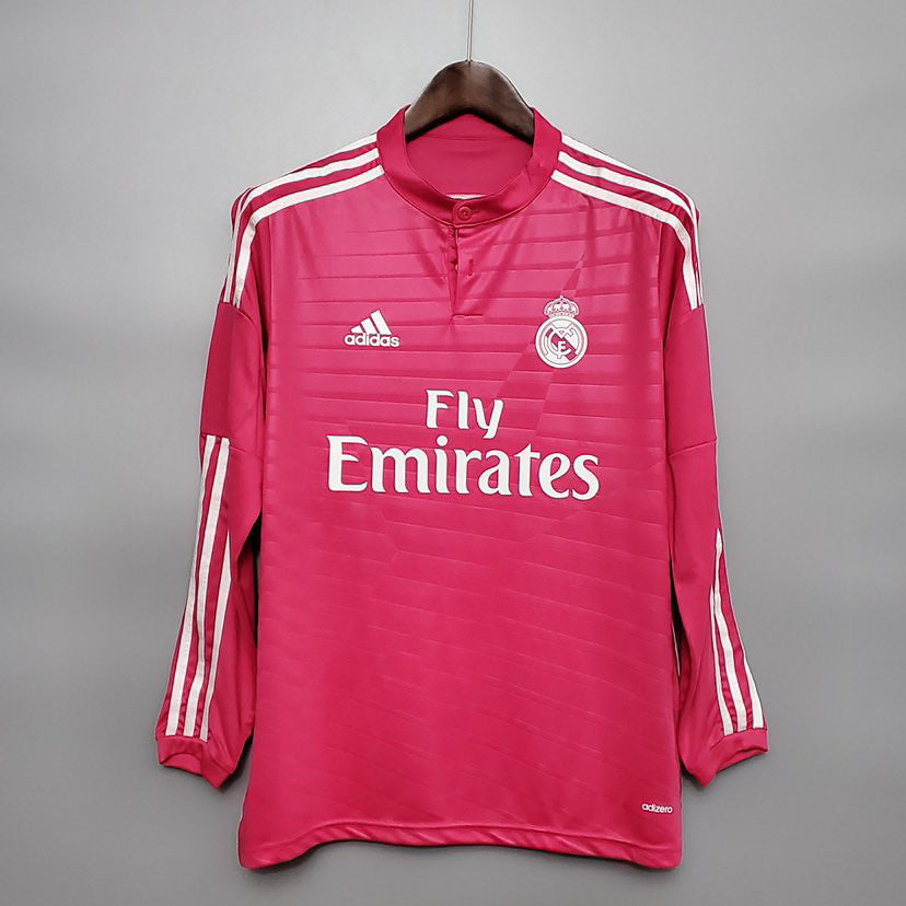 Camisa Retrô de Manga Longa do Real Madrid