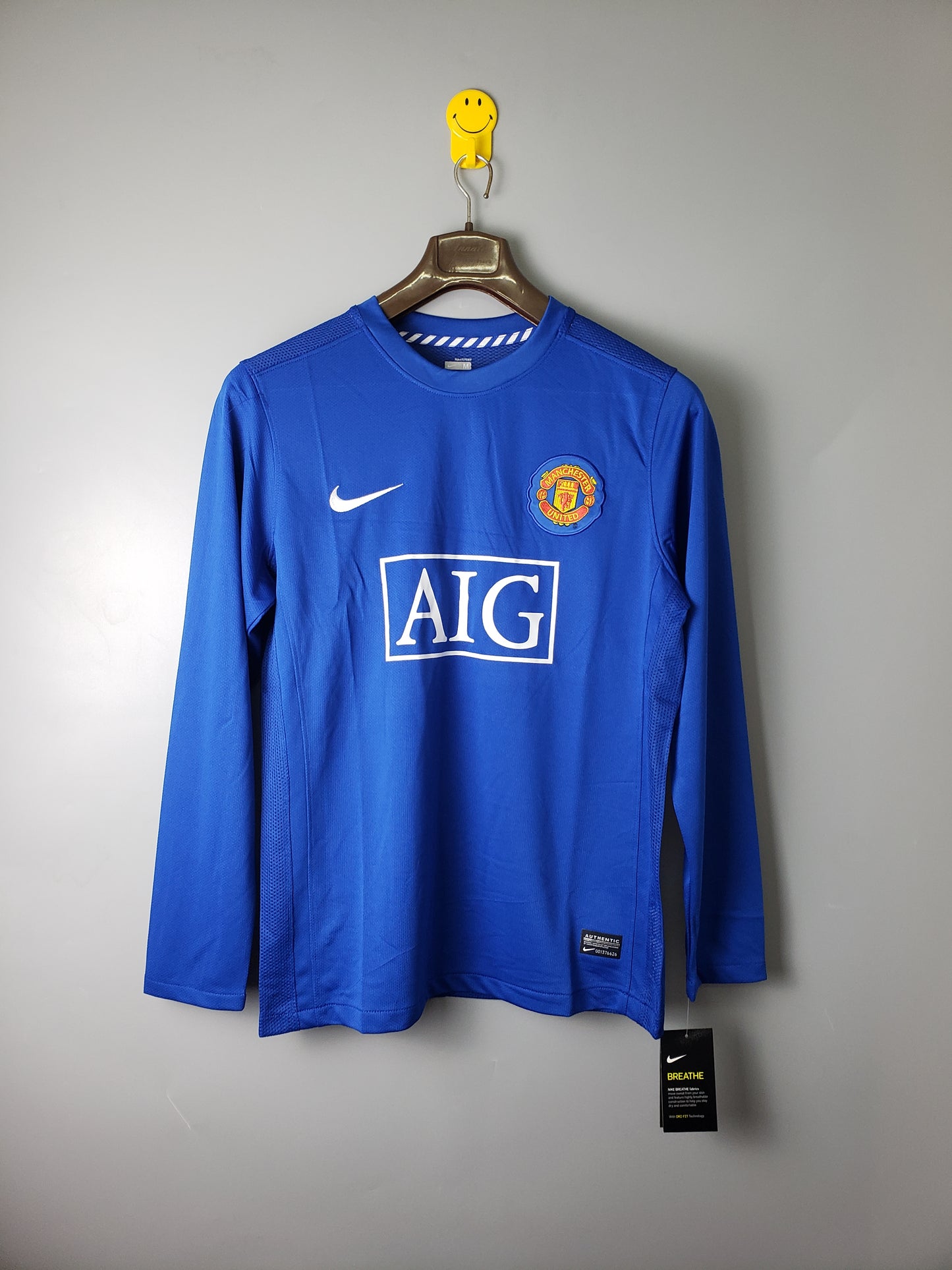 Camisa Manga Longa Retrô do Manchester United 2007/2008