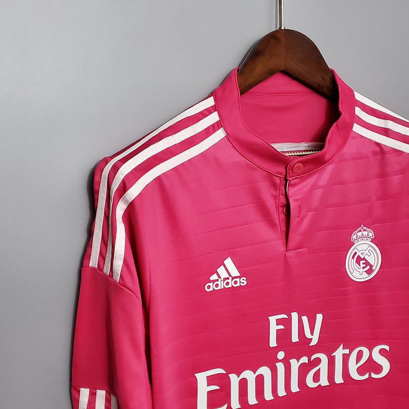 Camisa Retrô de Manga Longa do Real Madrid