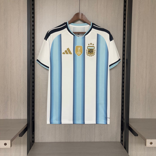 Camisa da Argentina Titular + "Pacth de Campeão" 2026/2027