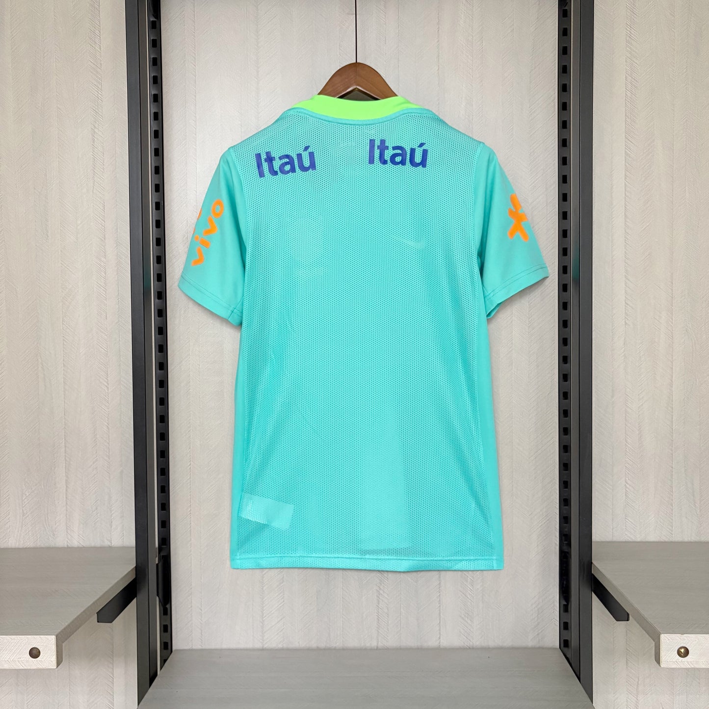 Camisa do Brasil Treino Verde Água "Todos Patrocinadores" 2026/2027