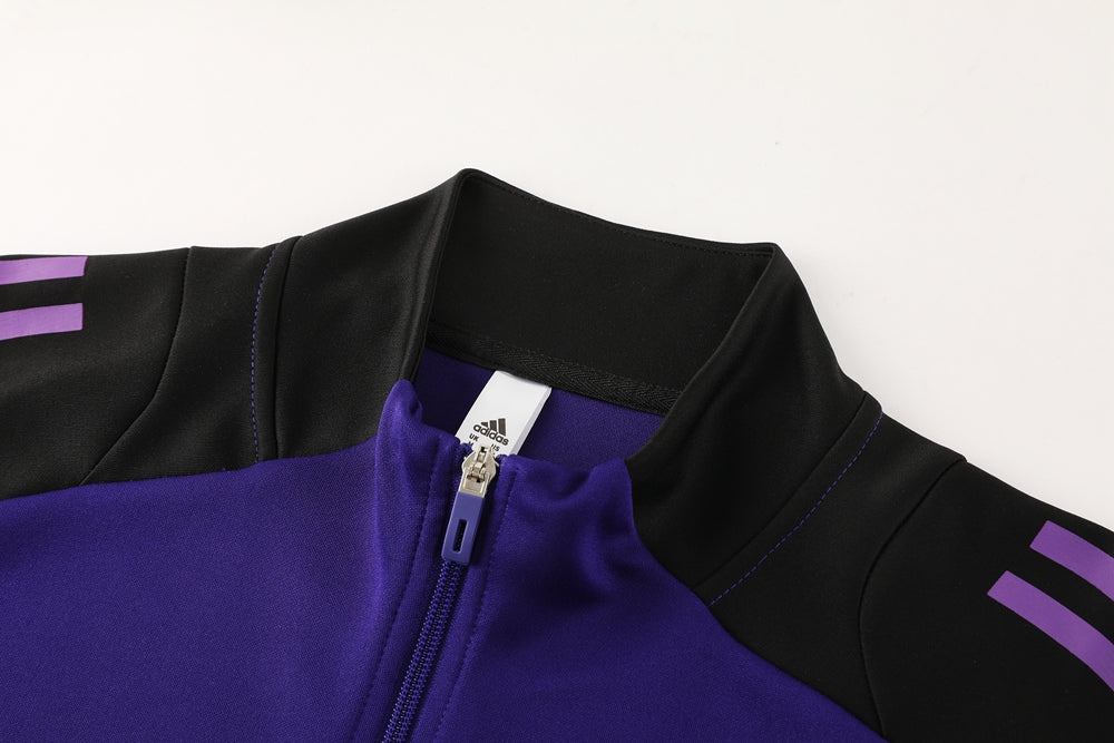 Kit Treino da Alemanha Preto e Roxo 2024/2025