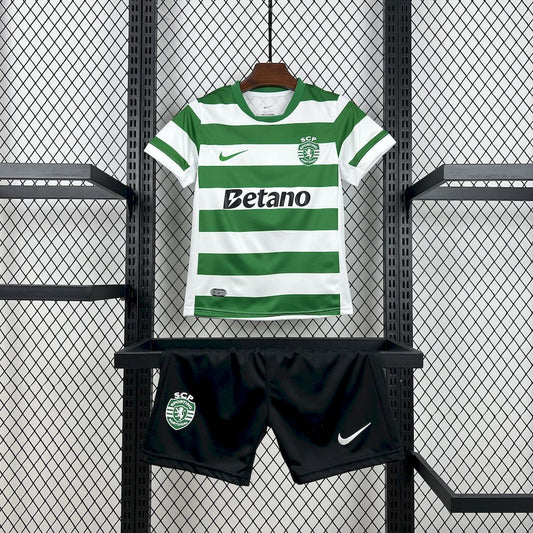Kit Infantil do Sporting CP Titular 2025/2026