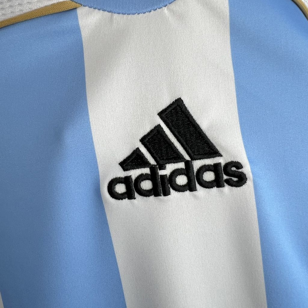 Camisa Manga Longa Retrô da Argentina Titular 2006