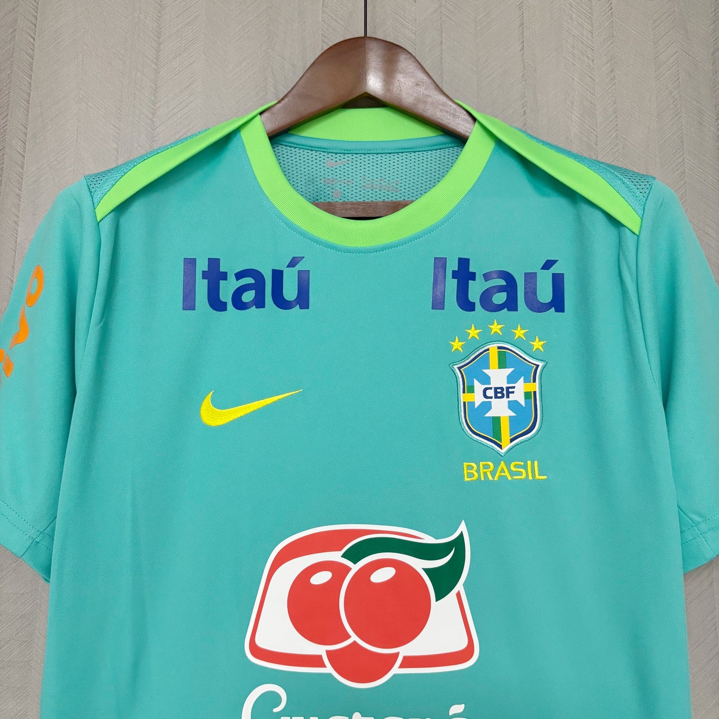 Camisa do Brasil Treino Verde Água "Todos Patrocinadores" 2026/2027