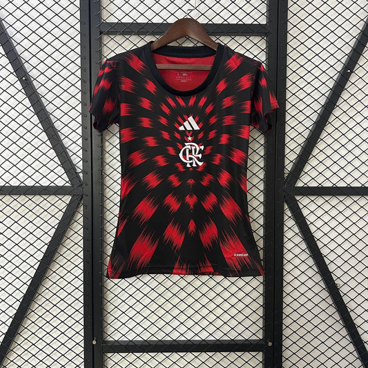 Camisa Feminina do Flamengo Pré Jogo 2025/2026
