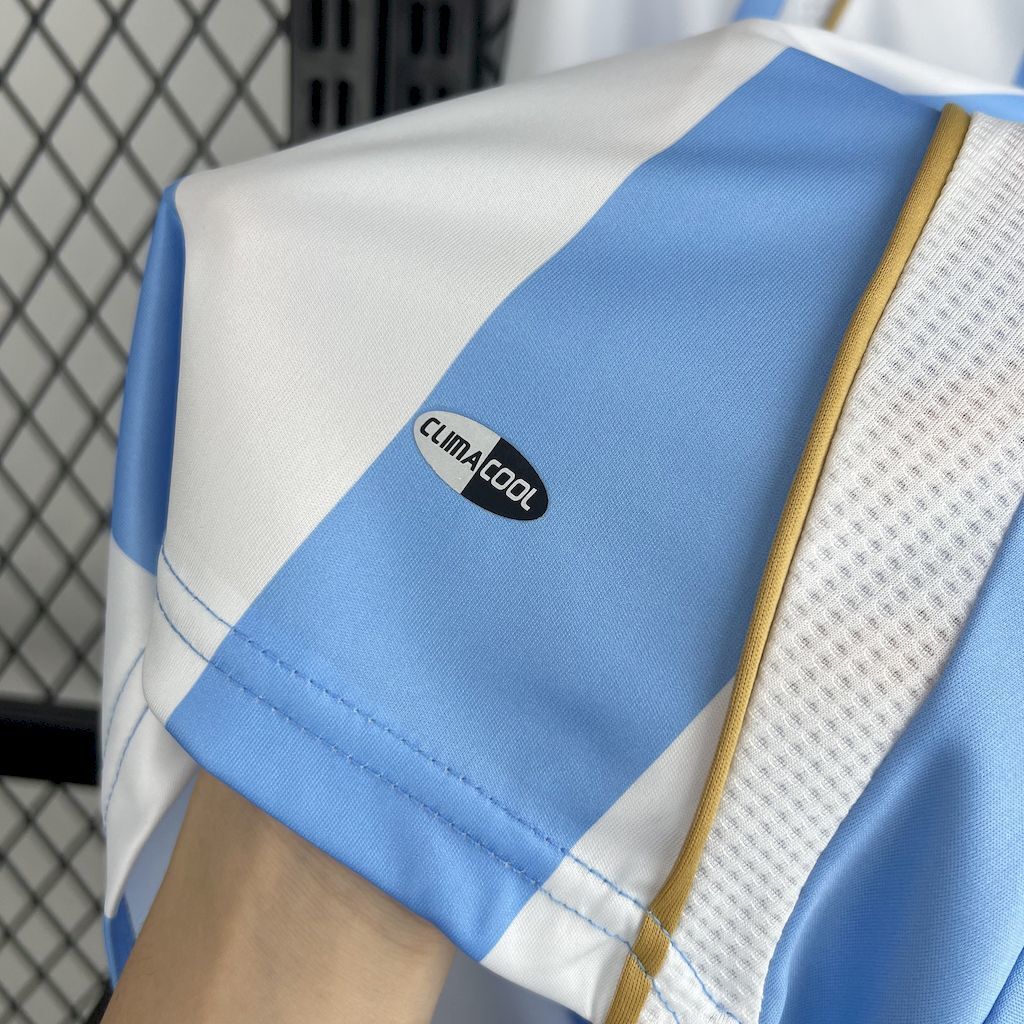 Camisa Manga Longa Retrô da Argentina Titular 2006