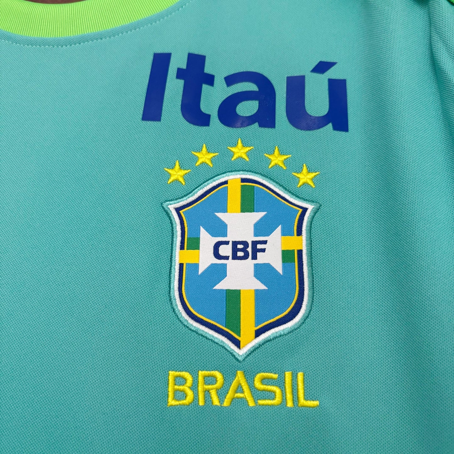 Camisa do Brasil Treino Verde Água "Todos Patrocinadores" 2026/2027