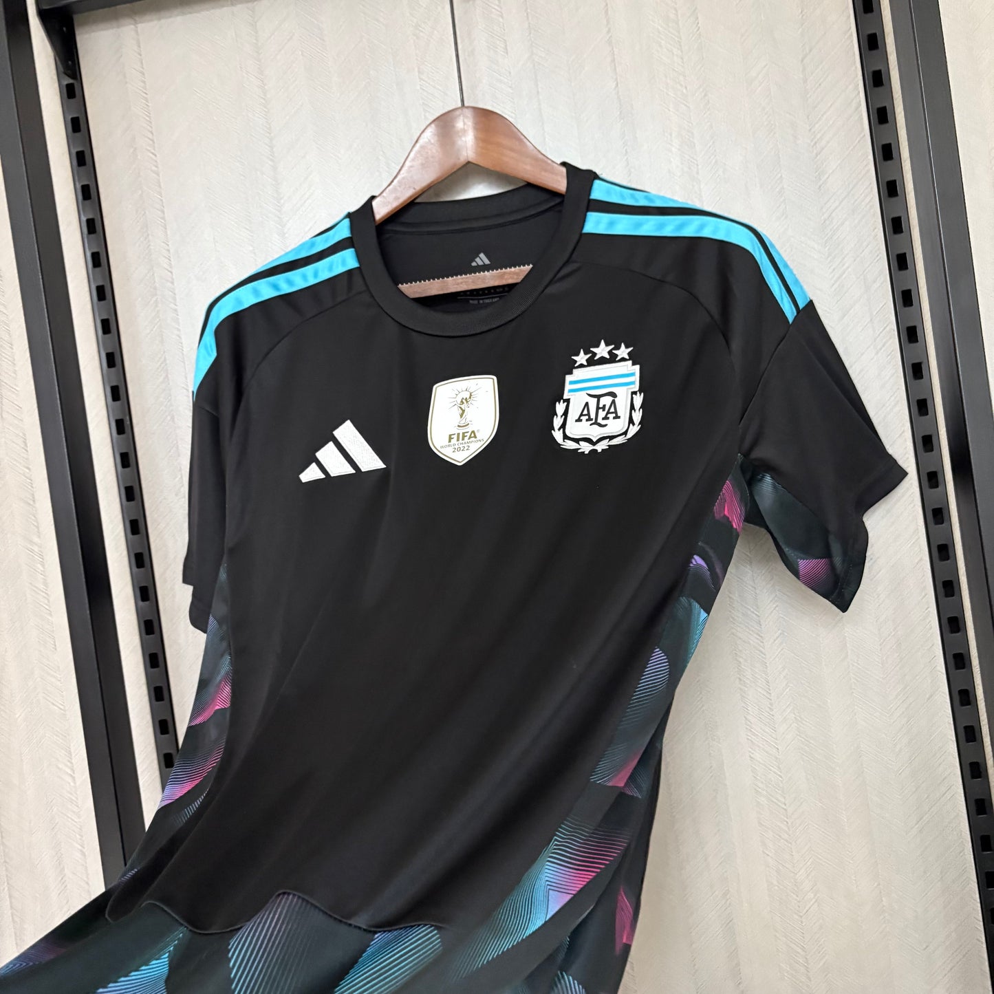 Camisa da Argentina de Goleiro + "Pacth de Campeão" 2026/2027
