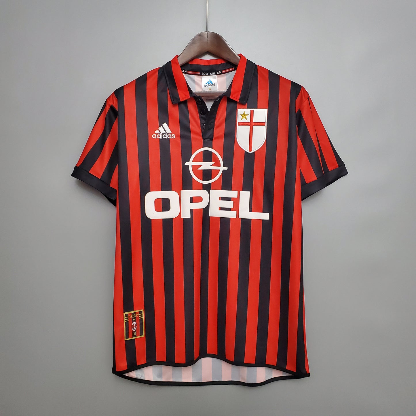 Camisa Retrô do Milan Titular Centenário 1999/2000
