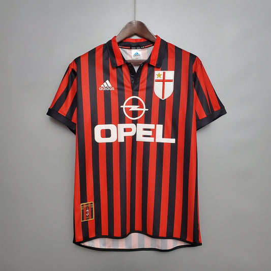 Camisa Retrô do Milan Titular Centenário 1999/2000
