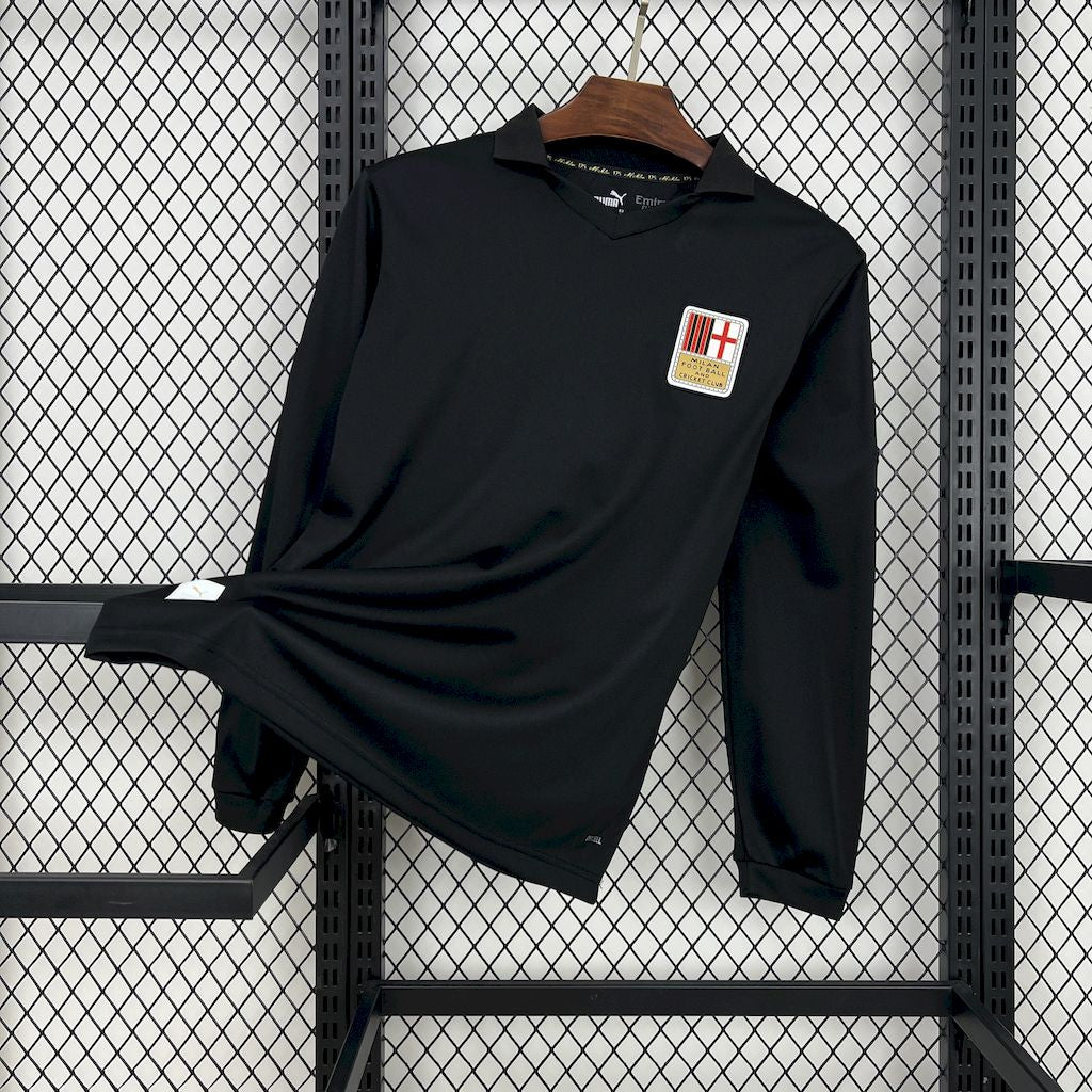Camisa Manga Longa do AC Milan 125 Anos Black 2024