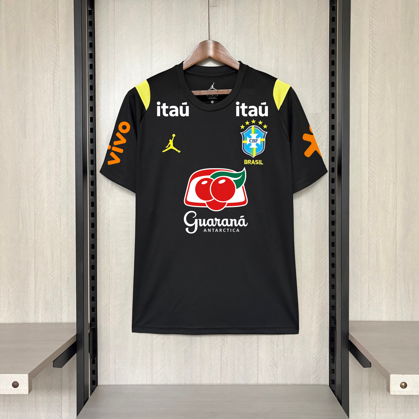 Camisa do Brasil Treino Preta "Todos Patrocinadores" 2026/2027
