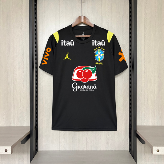 Camisa do Brasil Treino Preta "Todos Patrocinadores" 2026/2027