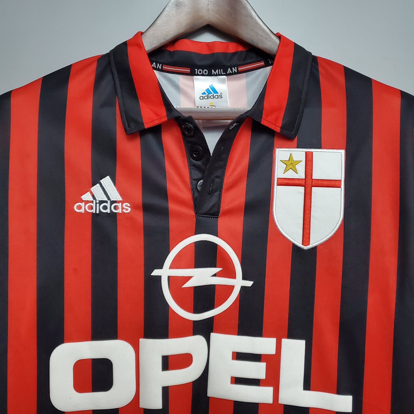 Camisa Retrô do Milan Titular Centenário 1999/2000