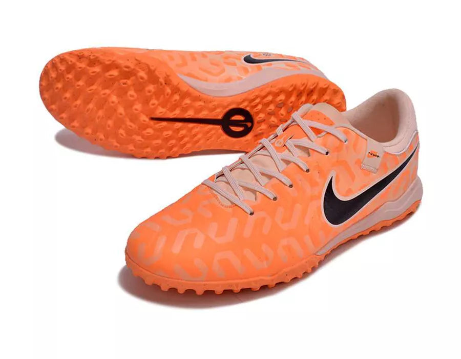 Chuteira Society Nike Tiempo Laranja (TF)