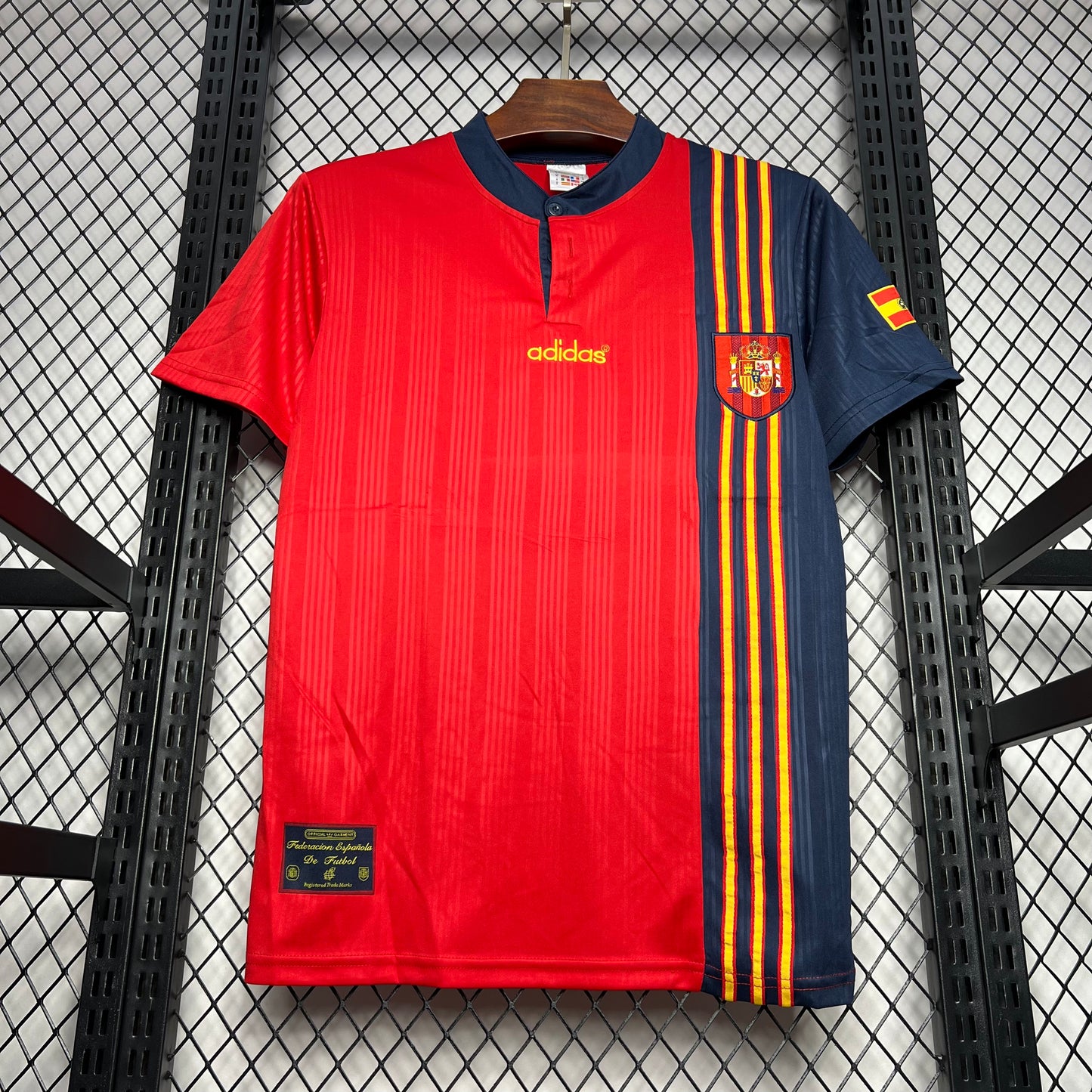 Camisa Retrô da Espanha Titular 1996