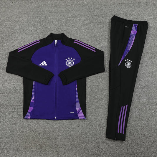 Kit Treino da Alemanha Preto e Roxo 2024/2025