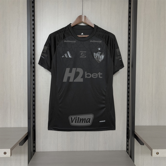 Camisa do Atlético Mineiro All Black "Todos os Patrocinadores" 2025/2026