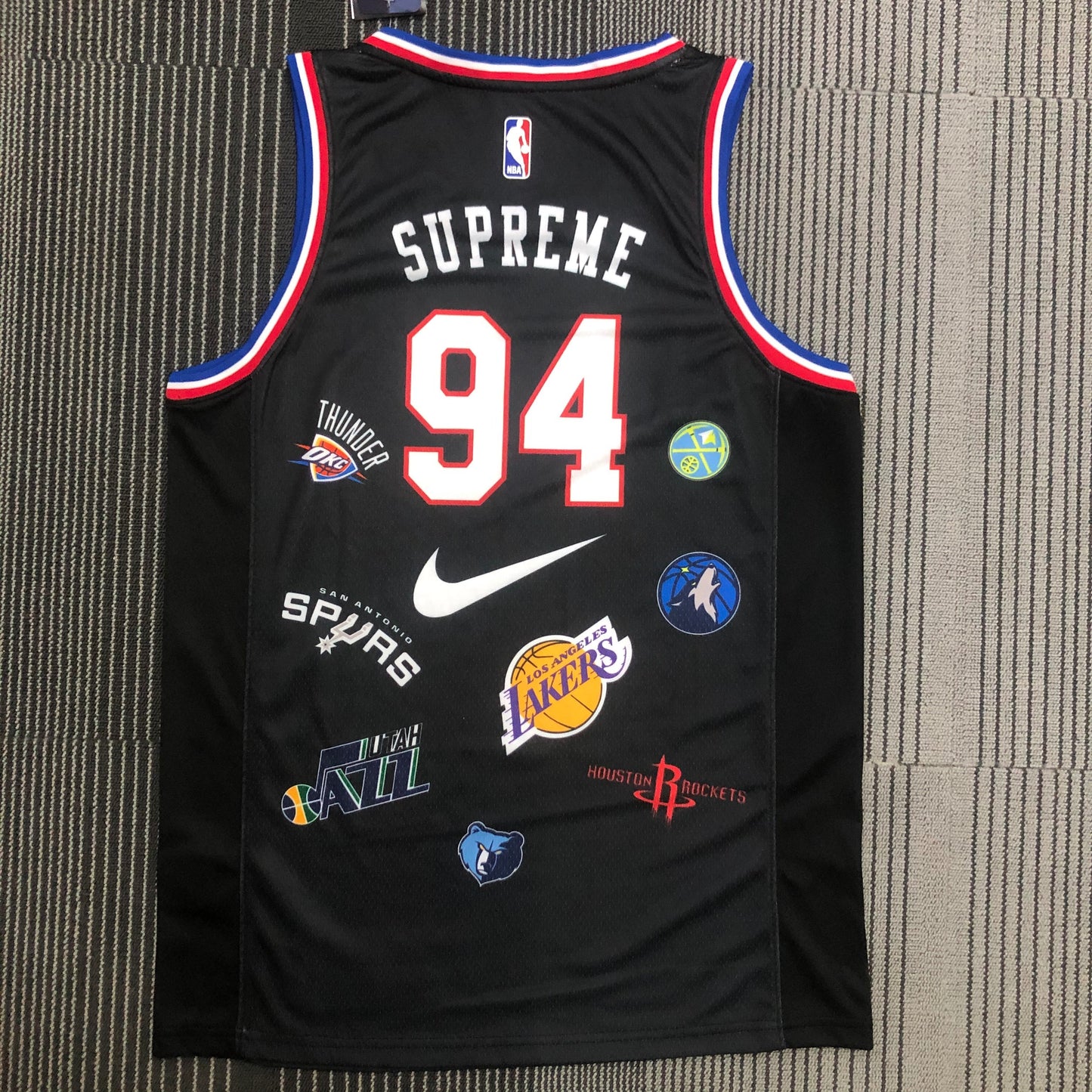 Camisa NBA Supreme x Nike Black